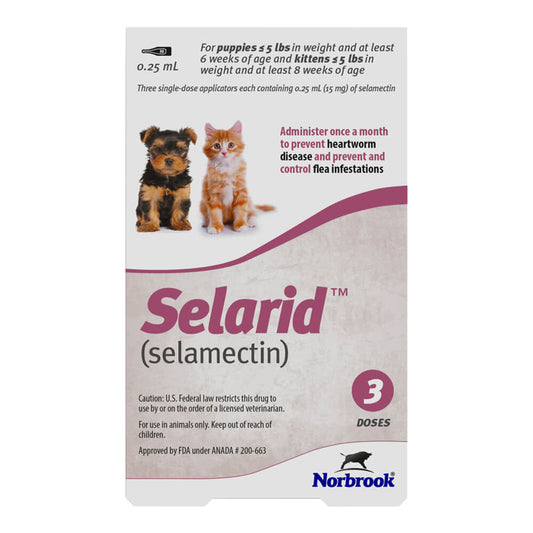 Rx Selarid feline 0-5lbs x 3 months