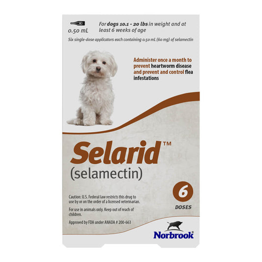 Rx Selarid 10-20lbs canine x 6 months