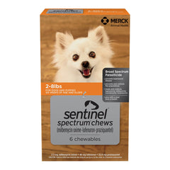 Sentinel Spectrum Chews for Dogs, 6 mo, 2-8 lbs, Rx