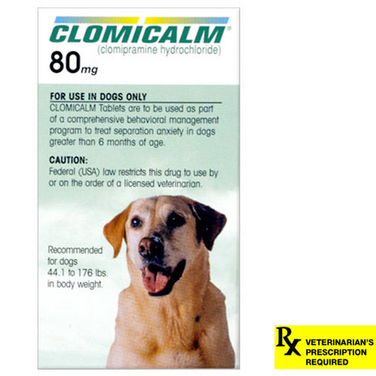 Rx Clomicalm 80mg x 30 tablets