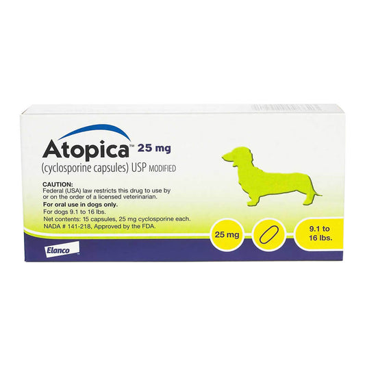Rx Atopica 25mg x 15 capsules