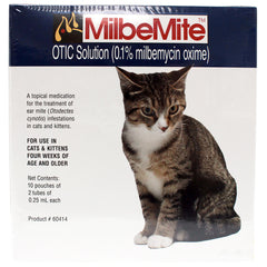 Rx MilbeMite 0.1% Otic Solution x 20 tubes
