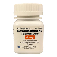 Rx Dexamethasone 4 mg x 100 tablets