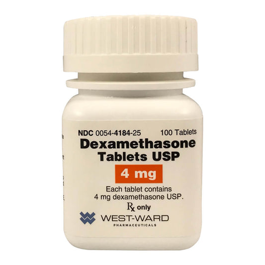 Rx Dexamethasone 4 mg x 100 tablets