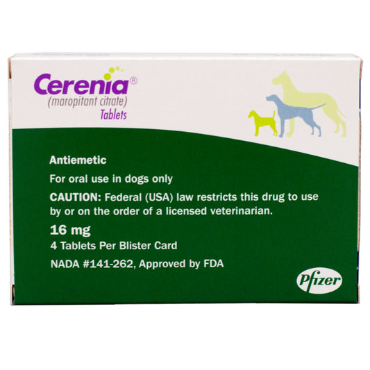 Cerenia Rx, 16 mg x 4 comprimidos
