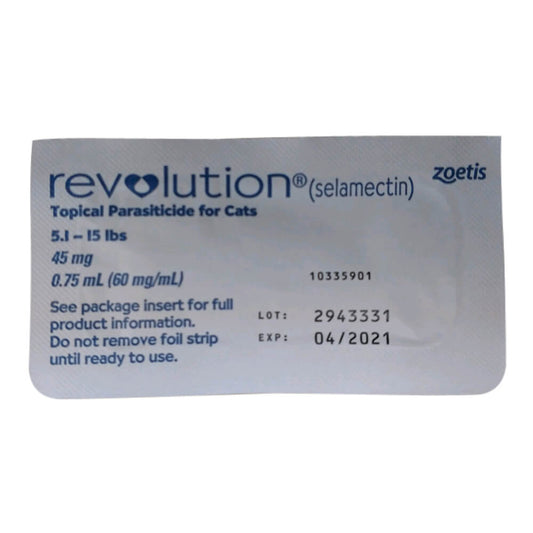 Rx Revolution feline 5.1-15lbs x 1 month