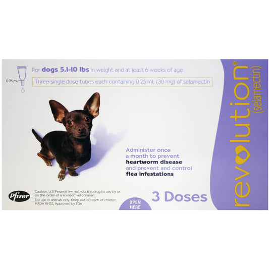 Rx Revolution canine 5.1-10lbs x 3 months