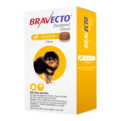 Rx Bravecto 4.4-9.9 رطل × 1 مضغ