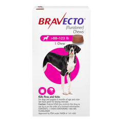 Bravecto for Dogs, 1 Tab, 88-123 lbs, Rx