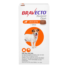 Bravecto for Dogs, 1 Tab, 9-22 lbs, Rx