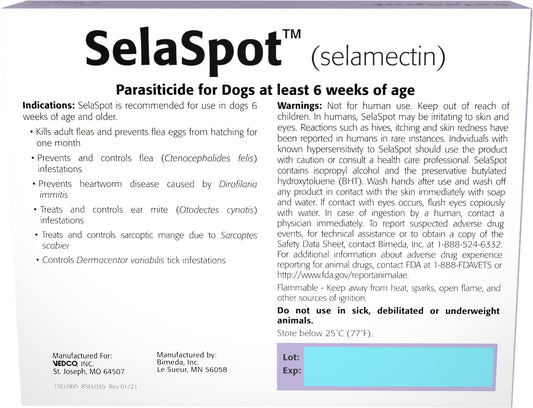 Rx SelaSpot Dog, 3 pk, 5.1- 10 pounds
