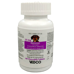 Novox con receta, 25 mg x 60 comprimidos masticables