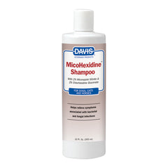 Champú medicado Davis con microhexidina. Tamaño: 355 ml (12 oz).