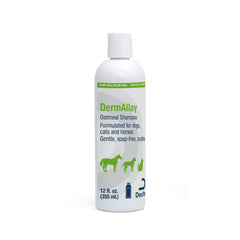 DermAllay Oatmeal Shampoo for Dogs Cats and Horses 12 fl oz