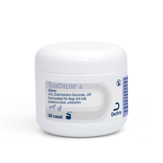 TrizCHLOR 4 Wipes for Dogs and Cats 50 ct