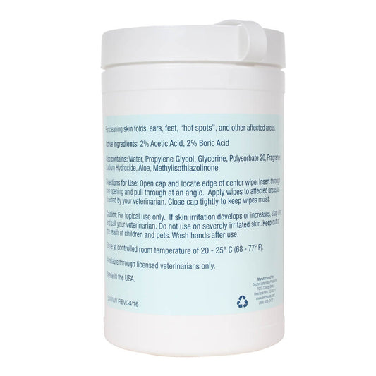 MalAcetic Wet Wipes for Dogs and Cats 100 Count