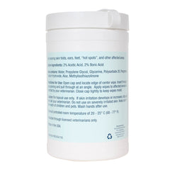 MalAcetic Wet Wipes for Dogs and Cats 100 Count
