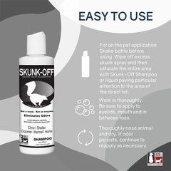 Skunk-Off Skunk Odor Eliminator Shampoo 8 oz