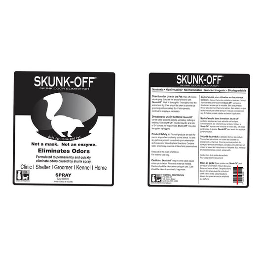 Skunk odor eliminator 32oz spray trigger bottle