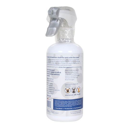Vetericyn FoamCare Low Density Fine Coats Spray Shampoo 16 oz