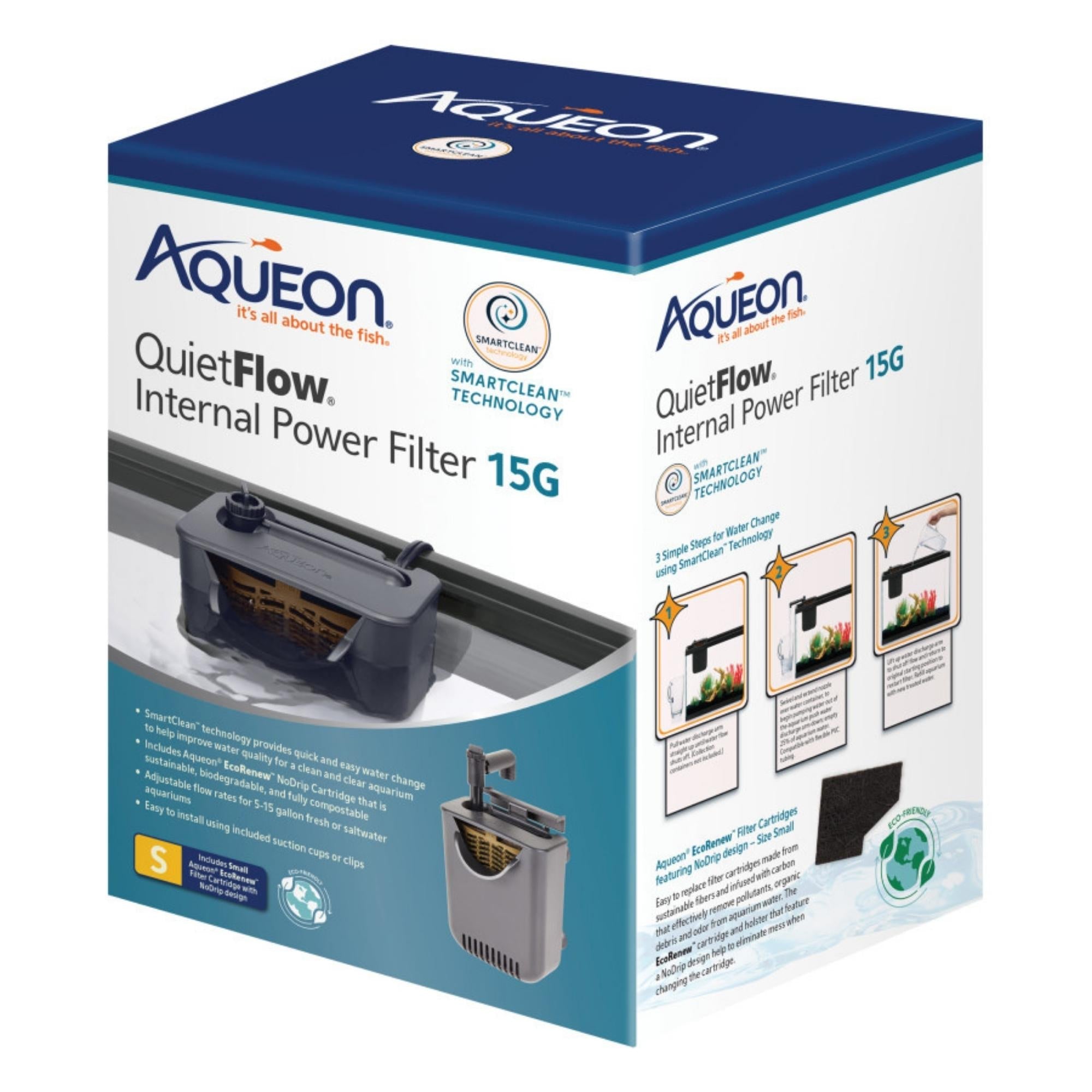 Aqueon Quietflow Internal Filter With Smallartclean Technology 1ea/Small Default Title