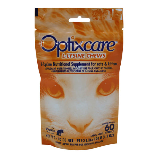 Optixcare L-Lysine Chews for Cats & Kittens 60 Chews