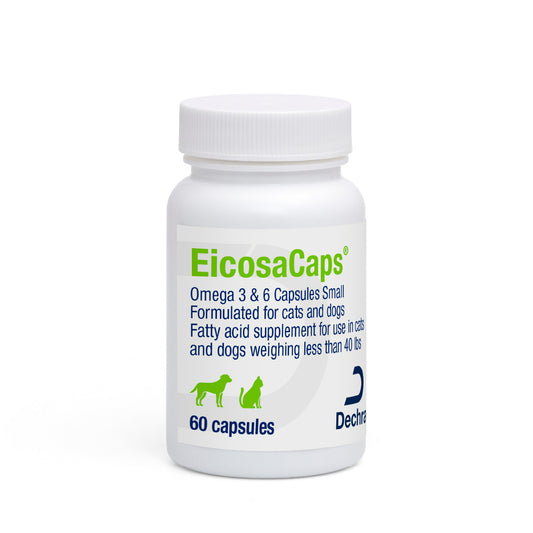 EicosaCaps Omega 3 y 6 para perros grandes de 18 a 32 kg, 60 cápsulas