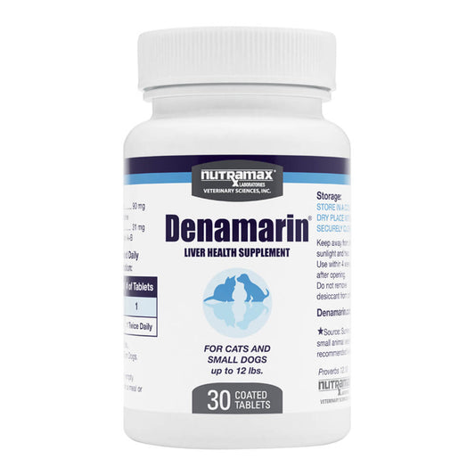 Denamarin para perros pequeños/gatos, 90 mg x 30 comprimidos.