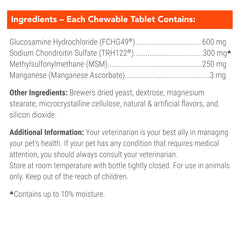 Cosequin Maximum Strength Plus MSM 250 Chewable Tabs