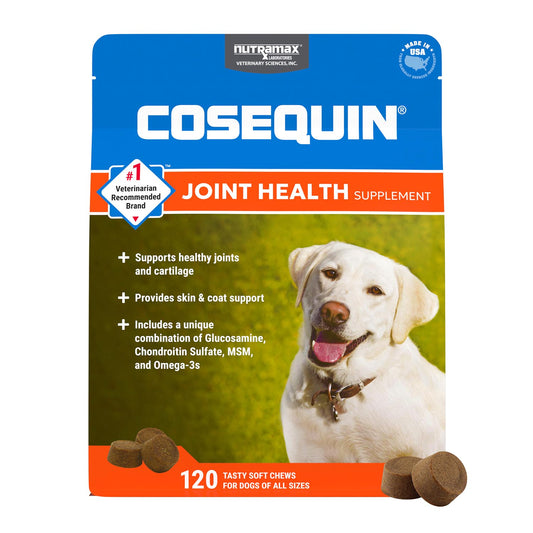 Cosequin Soft Chews with MSM plus Omega-3s for Dogs 120 ct