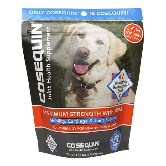 Cosequin Soft Chews with MSM plus Omega-3s for Dogs 60 ct