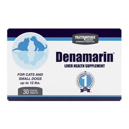 Denamarin para gatos y perros pequeños de hasta 5,4 kg (12 lbs) 90 mg 30 comprimidos estabilizados