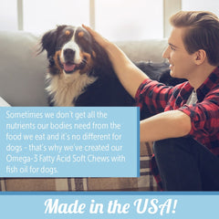 Skin & Coat Omega 3 Soft Chews, Large to Giant Dogs, 90 ct