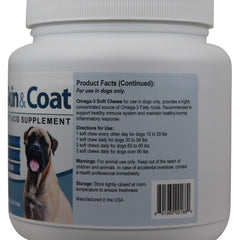 Skin & Coat Omega 3 Soft Chews, Large to Giant Dogs, 90 ct