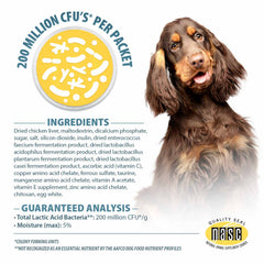 Pet's Choice Gut Instincts Probiotic Supplement Powder Packets for Dogs, 30 ct, Veterinary Formulated Dog Probiotics with Vitamins for Gut Health, Digestive Balance, Diarrhea Support, Chicken Flavor