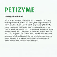 PETIZYME digestive aid powder for dogs and cats, 12oz