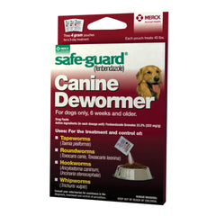 Safe-Guard Canine Dewormer Three 4 gram Pouches