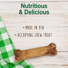 Nylabone Healthy Edibles AllNatural Long Lasting Bacon Chew Treats Bacon, Medium/Wolf Up To 35 Lbs. 2 ct