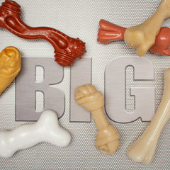 Nylabone Power Chew Knot Bone BIG Dog Chew Toy Chicken, 1ea/XXL/Monster 50 Lbs. 1 ct