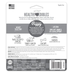 Nylabone Healthy Edibles Puppy Turkey Sweet Potato Dog Chew Treats Turkey Sweet Potato, SMall/Regular Up To 25 Ibs. 3 ct