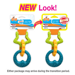 Nylabone Puppy Power Chew Puppy Teething Rings Bacon Yellow 1ea/SMall/Regular - Up To 25 Ibs.