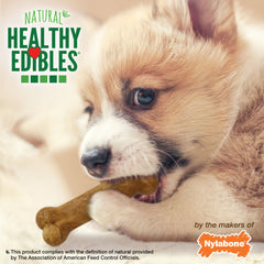 Nylabone Healthy Edibles Puppy AnimalShaped Lamb Apple Dog Chew Treats Lamb Apple, XS/Petite Up To 15 Lbs. 8 ct