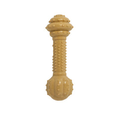 Nylabone Barbell Power Chew Durable Dog Toy Peanut Butter 1ea/Medium/Wolf - Up To 35 lb