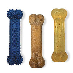 Nylabone Healthy Edibles and Flexi Chew Value Pack Variety, SMall/Regular Up To 25 Ibs. 3 ct
