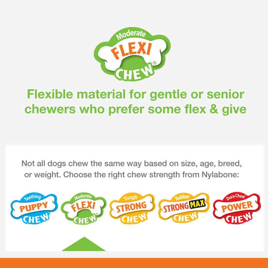 Nylabone Healthy Edibles and Flexi Chew Value Pack Variety, SMall/Regular Up To 25 Ibs. 3 ct