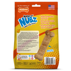 Nylabone Natural Nubz Chicken Dog Treats Chicken, Large 30 Lbs. 12 ct