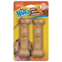 Nylabone Natural Nubz Chicken Dog Treats Chicken, Large 30 Lbs. 2 ct