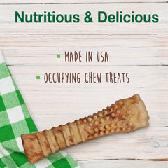 Nylabone Healthy Edibles AllNatural Long Lasting Turkey Apple Dog Chew Treats Turkey Apple, XL/Souper 50 Lbs. 1 ct