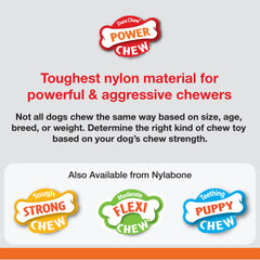 Nylabone Power Chew Marrow Bone Alternative Dog Chew Toy Beef 1ea/Large/Giant - Up To 50 lb