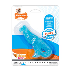 Nylabone Puppy Dental Dinosaur Chew Toy for Teething Puppies Chicken, 1ea/SMall/Regular Up To 25 Ibs. 1 ct